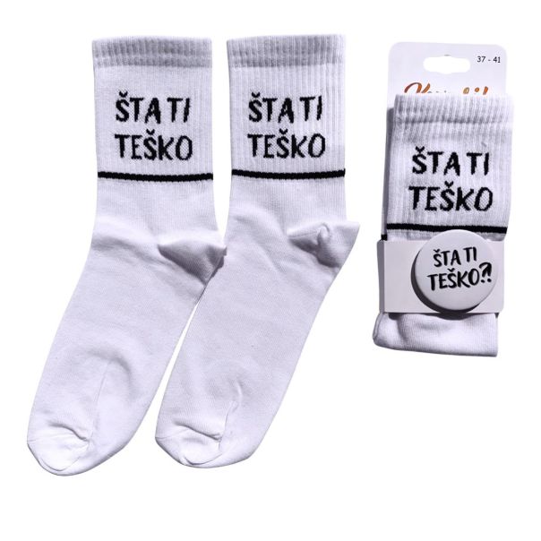 KEVA SI Čarape Šta ti teško na obe čarape - SKU147
