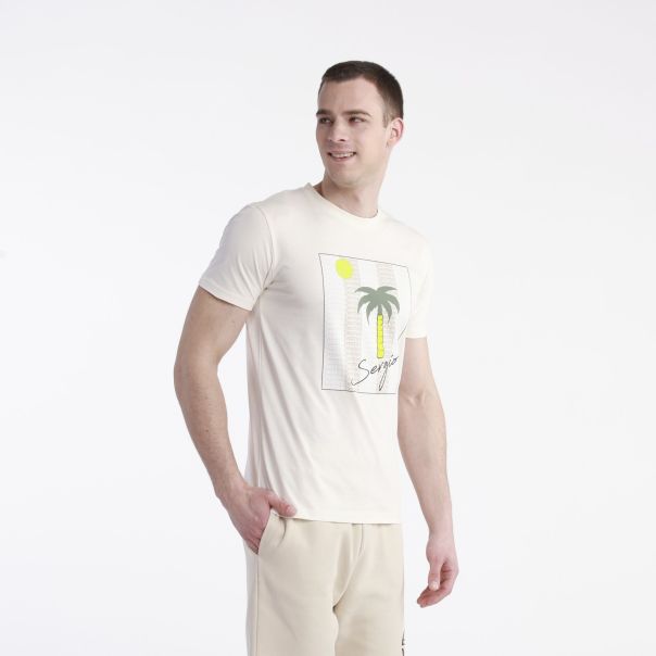 SERGIO TACCHINI Majica kratak rukav palm shirt M - STA241M804-11