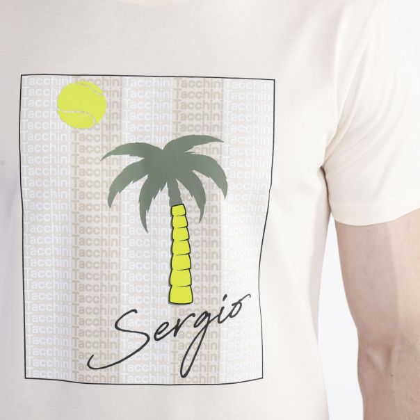SERGIO TACCHINI Majica kratak rukav palm shirt M - STA241M804-11