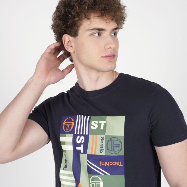 SERGIO TACCHINI Majica kratak rukav modulo verde t-shirt M - STA261M801-02