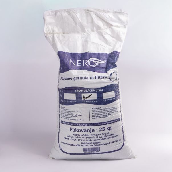 NERO Filterska ispuna staklene granule sitne 0.7-1.3mm 25kg - 32216