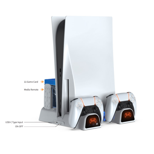 Stalak DOBE TP5-3532B za PS5/ PS5 SLIM beli - 616761