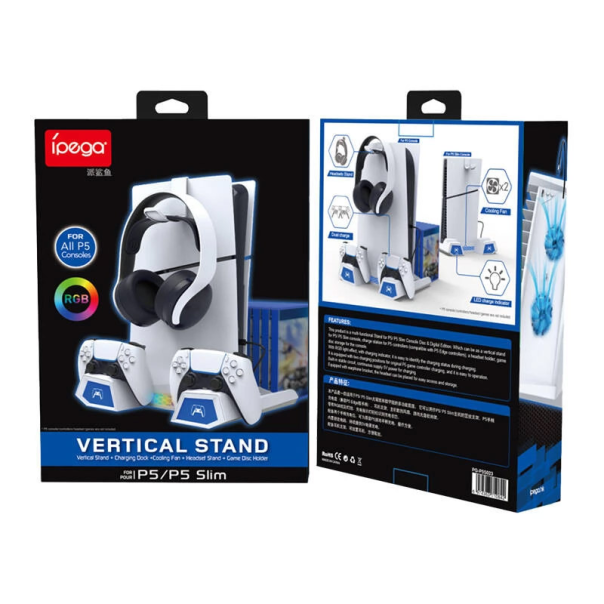 Stalak iPega P5S023 5u1 za PS5/ PS5 SLIM/ PS5 PRO - 611300