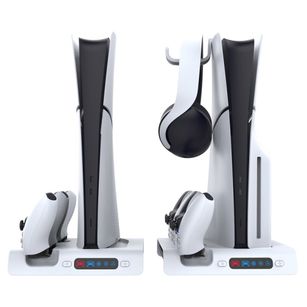 Stalak iPega PG-P5S006 multifunkcionalni RGB za PS5 SLIM/ PS5 Pro beli - 610779