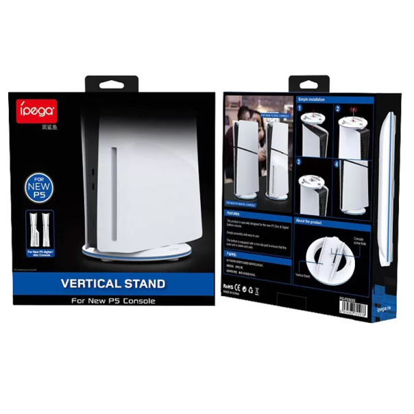 Stalak vertikalni iPega PG-P5S025 za PS5 Slim/ PS5 Pro beli - 610773