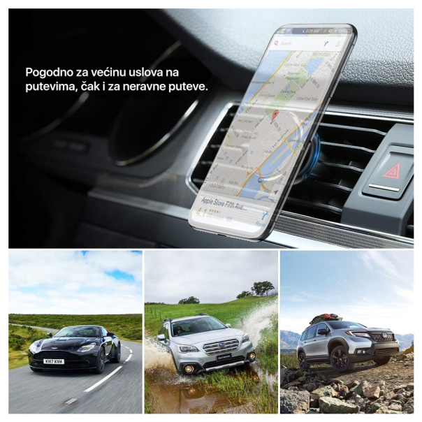 Stalak za ventilaciju Floveme magnetic crni - 209443