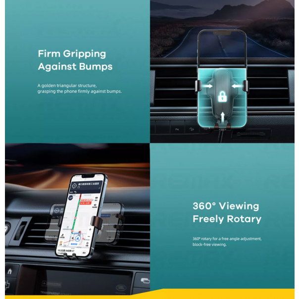 Stalak za ventilaciju REMAX RM-C02 crni - 99874