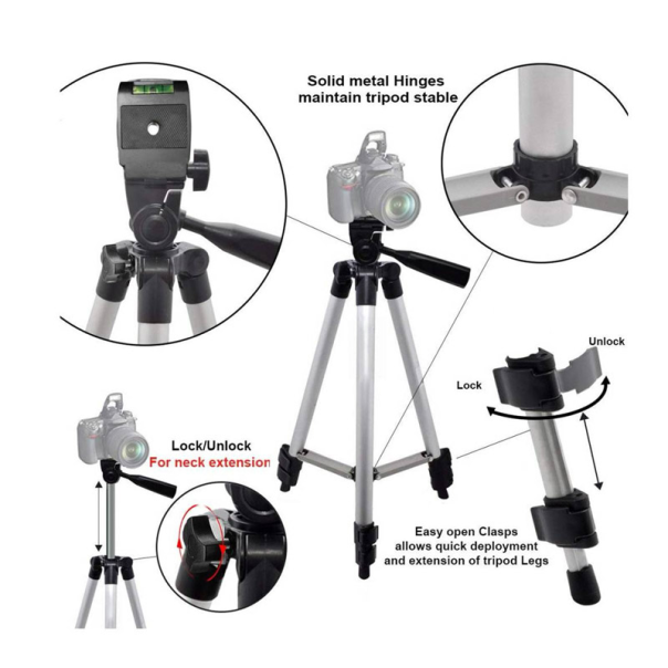 Stativ Tripod Wireless + Selfie Stick DK3888 - 602581