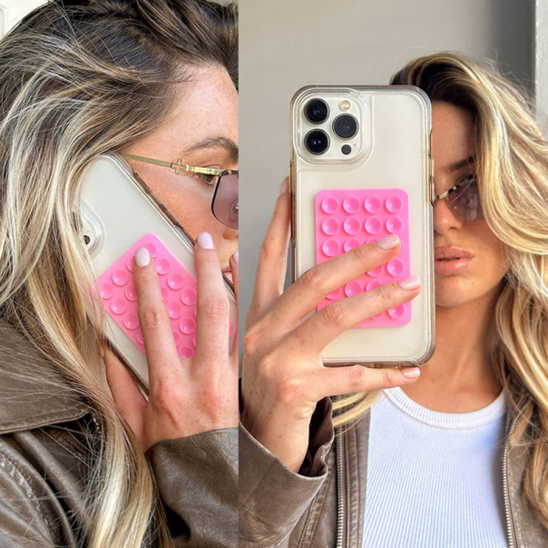 Stiker za mobilni telefon Octobuddy roze - 213960