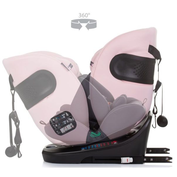 CHIPOLINO Autosedište za decu 40-150cm Motion flamingo - STKMOT02405FL