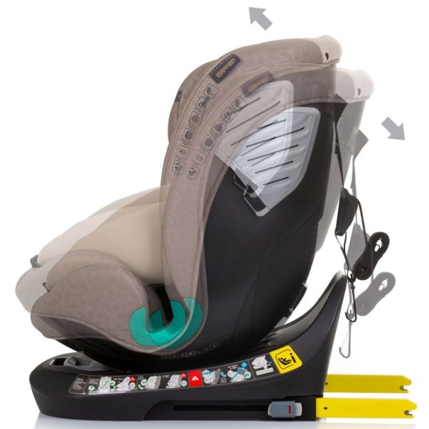 CHIPOLINO Auto sedište Supreme macadamia 360°, IsoFix, i-Size, 40-150 cm - STKSU02403MA