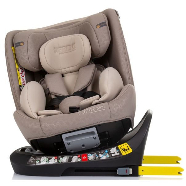 CHIPOLINO Auto sedište Supreme macadamia 360°, IsoFix, i-Size, 40-150 cm - STKSU02403MA