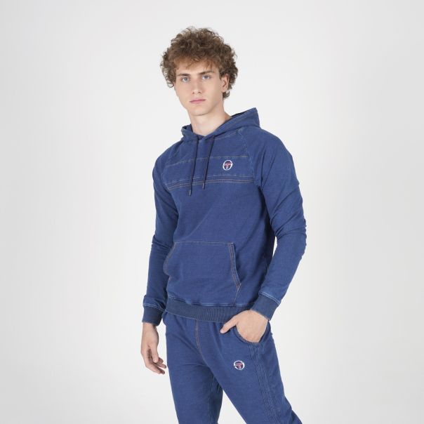 SERGIO TACCHINI Duks sa kapuljačom denim damarindo hoodie M - STM12154-255