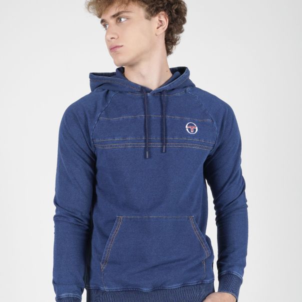 SERGIO TACCHINI Duks sa kapuljačom denim damarindo hoodie M - STM12154-255