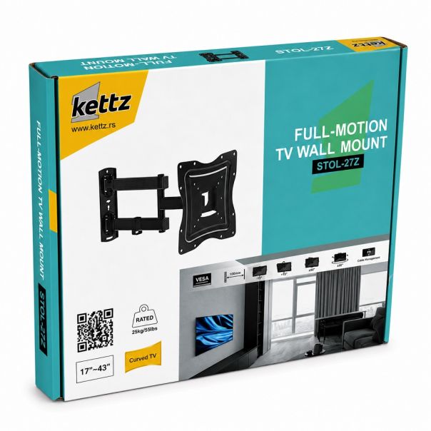 Kettz STOL–27Z Zglobni Nosač za TV 17