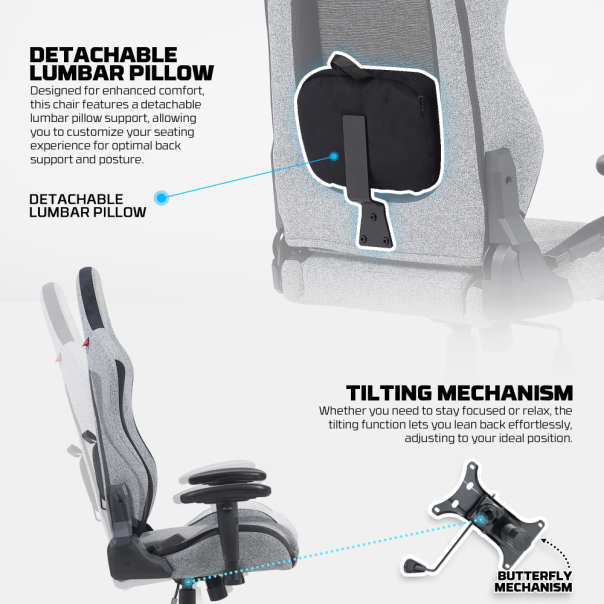 Stolica Gaming Fantech GC195 siva - 221885