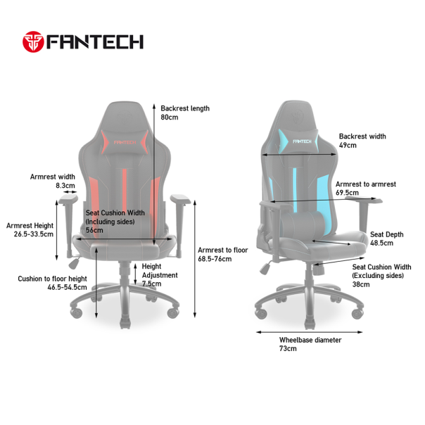 Stolica Gaming Fantech Korsi GC-191 crvena - 201858