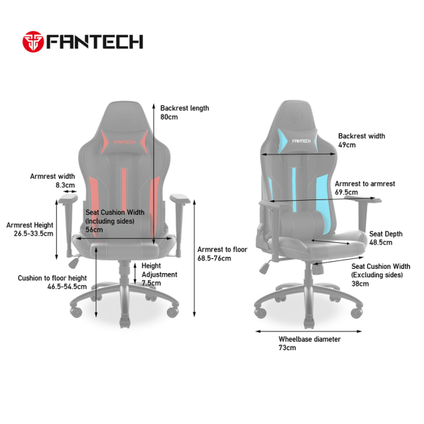 FANTECH Gaming stolica Korsi GC-191, crvena/crna - 201858