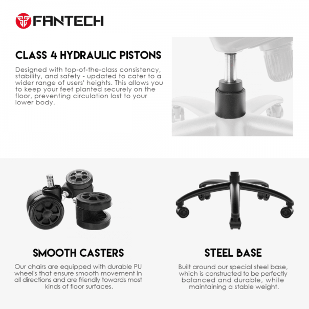 FANTECH Stolica Gaming Korsi GC-191 siva - 208959-1