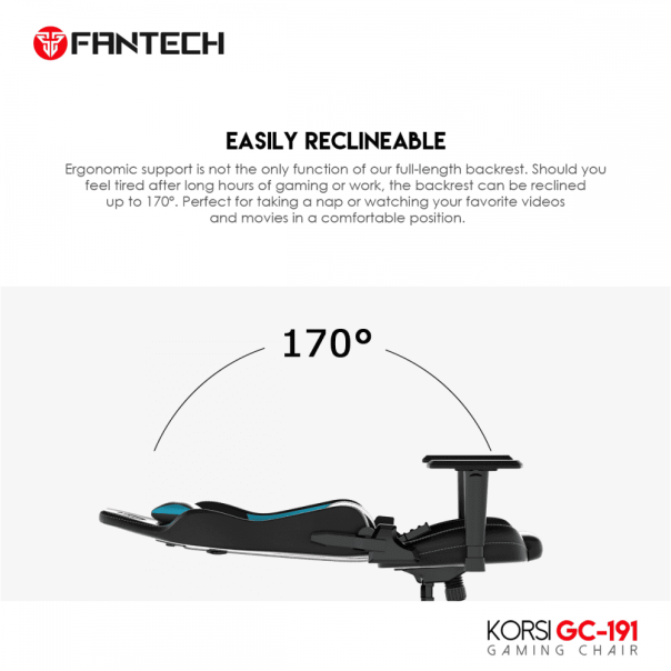 FANTECH Stolica Gaming Korsi GC-191 siva - 208959-1