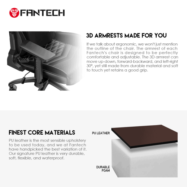 FANTECH Gaming stolica Ledare GC-192, crna - 99922