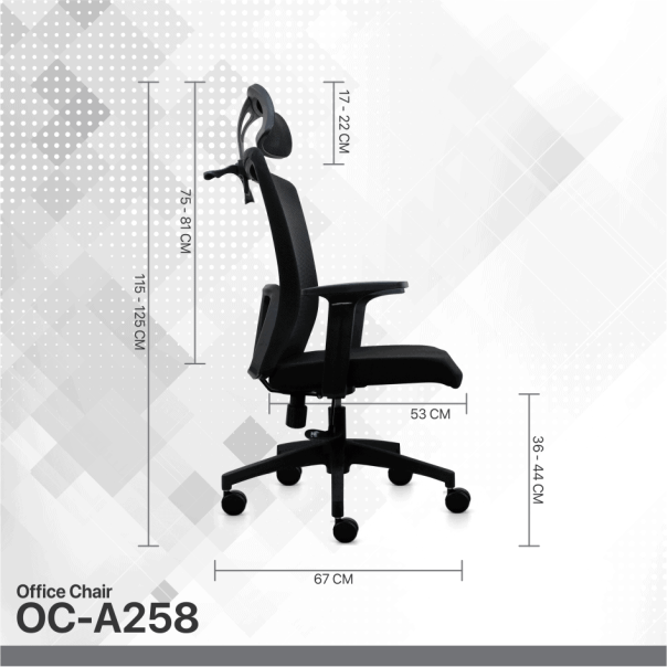 FANTECH Stolica Office OC-A258, siva - 208960