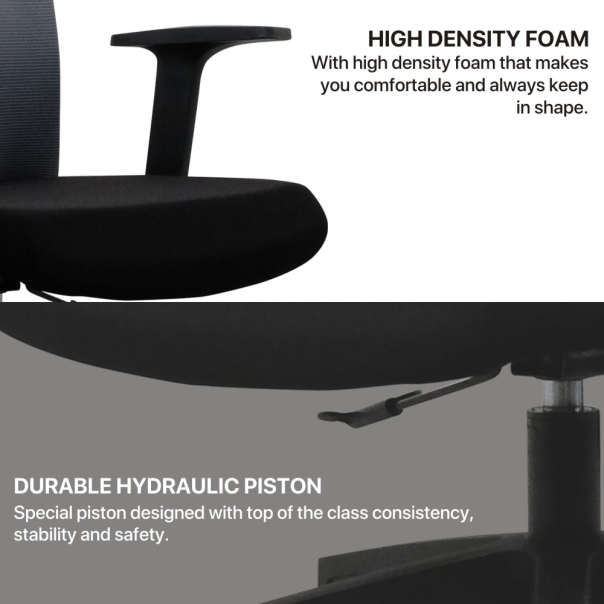Stolica Office Fantech OC-A258 siva - 208960