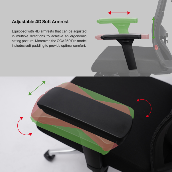 Stolica Office Fantech OC-A259 PRO crna - 215606