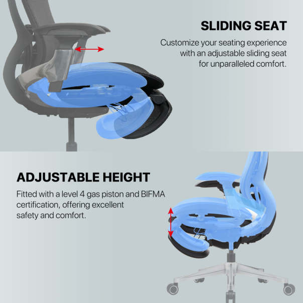 Stolica Office Fantech OC2 Ergonomska crna - 218226