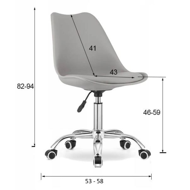 OSKAR Stolica print - bela - EP2894083