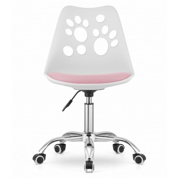 MODERNHOME Stolica print white pink - 3740_1-PRINT