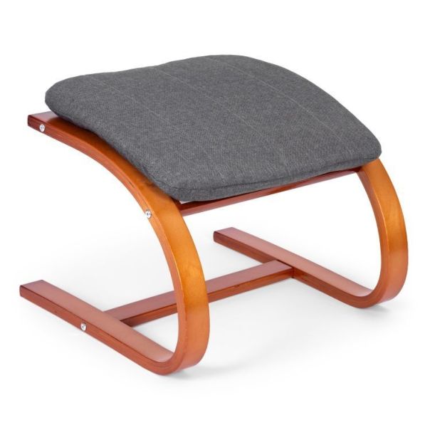 MODERNHOME Stolica za ljuljanje sa naslonom za noge walnut - TXWQM-31-6WAL