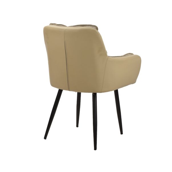 SILLA Trpezarijska Stolica Ra Krem Zlatna - EP3282869