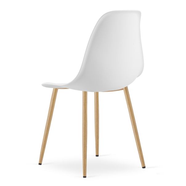 OSKAR Stolice wat bele, nogare imitacija drveta, set od 4 komada - 4053_4-WAT-1