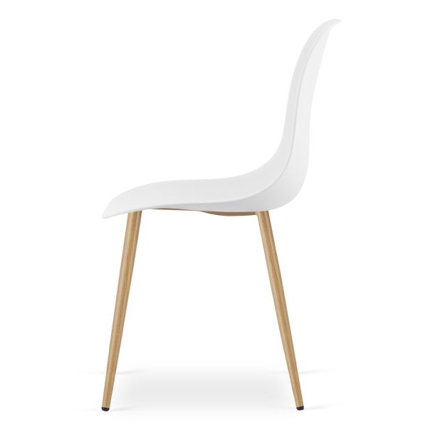 OSKAR Stolice wat bele, nogare imitacija drveta, set od 4 komada - 4053_4-WAT-1