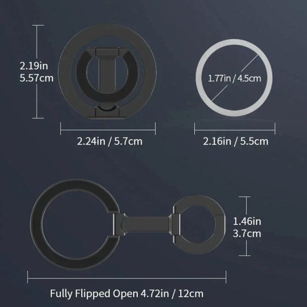 Stoni držač za mobilni telefon magnetni Ring ljubicasti - 616573