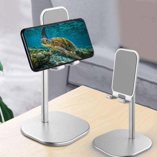 Stoni držač za telefon i tablet metalni na izvlacenje beli - 046609-1