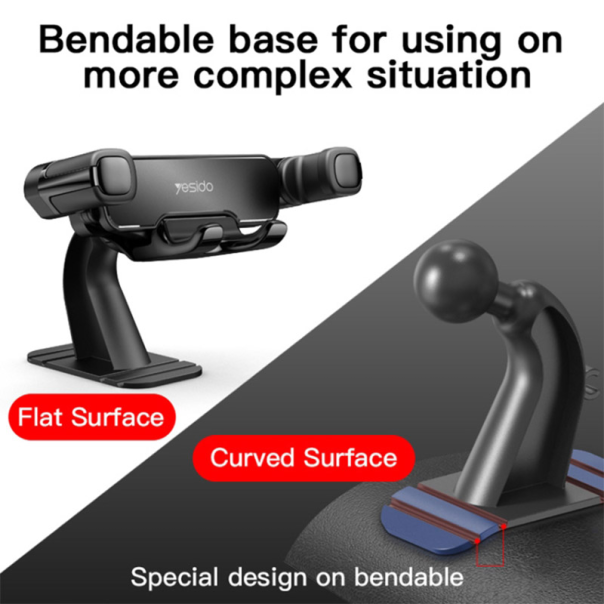 Stoni držač za telefon YESIDO C90 crni - 620571