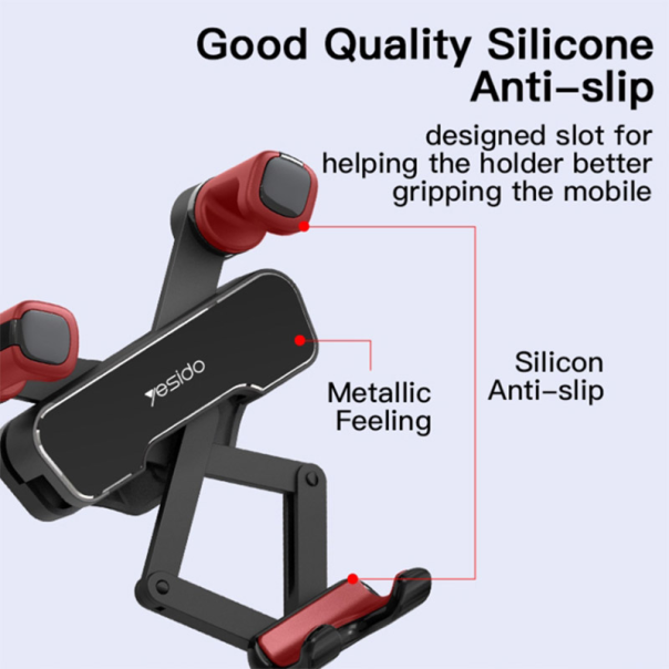 Stoni držač za telefon YESIDO C90 crni - 620571