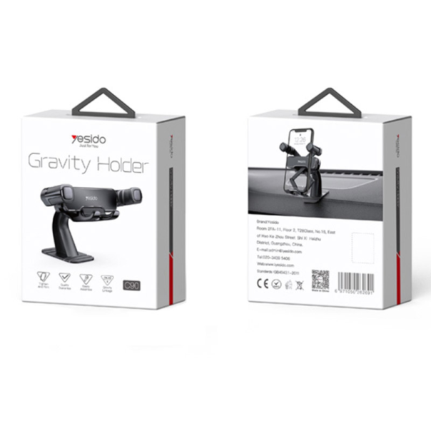 Stoni držač za telefon YESIDO C90 crni - 620571