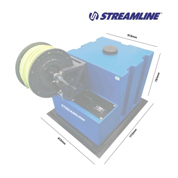 STREAMLINE Sistem za pranje staklenih površina 375L (filter,100m crevo,Li-On baterije 8h) Ecostream - 41965-1