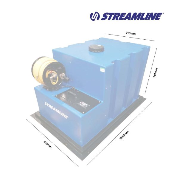 STREAMLINE Sistem za pranje staklenih površina 500L (filter,100m crevo,Li-On baterije 8h) Ecostream - 14234