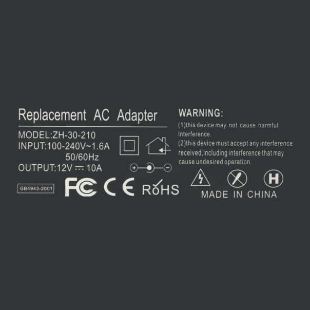 Strujni adapter 12V 10A (5.5*2.5) crni - 78561-1