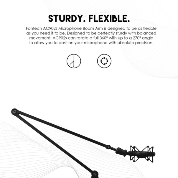 Studijski stalak za mikrofonon Fantech AC902s Microfone boom arm crni - G214445