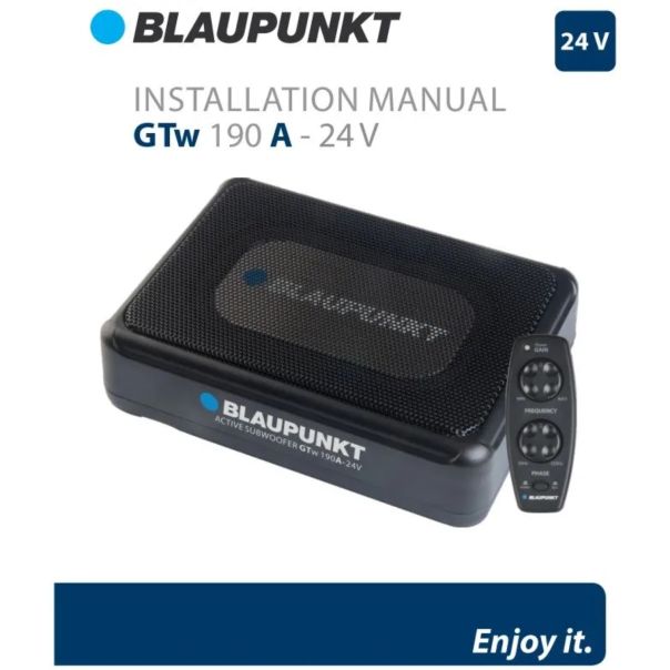 BLAUPUNKT subwoofer aktivni GTW 190 A 24V - SUB003