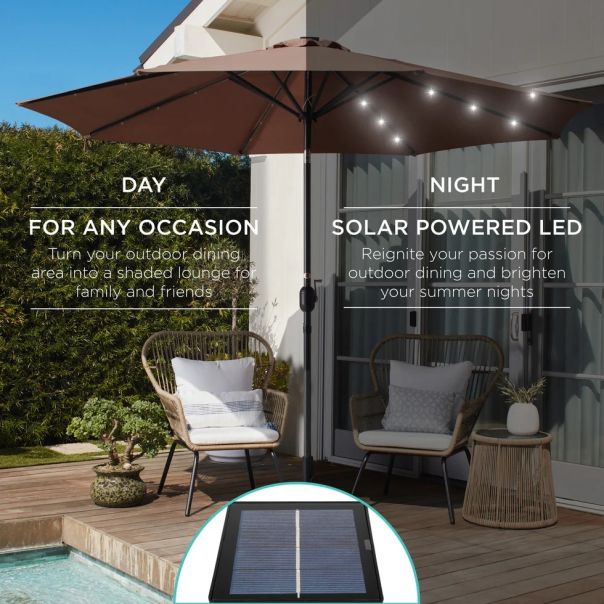 BOLZZ Suncobran sa led osvetljenjem brown - EP2994505