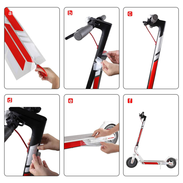 Svetleći stiker za osovinu za električni trotinet Xiaomi 365 tip 2 - 87302