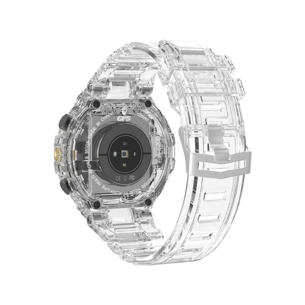 Pametni sat DT5 Sport silikonska narukvica, providna - SW297