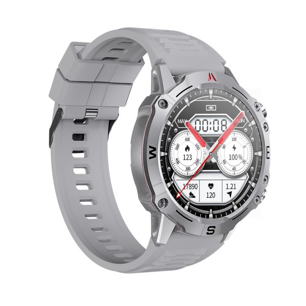 Smart watch sa silikonskom narukvicom OD2, srebrna - SW386