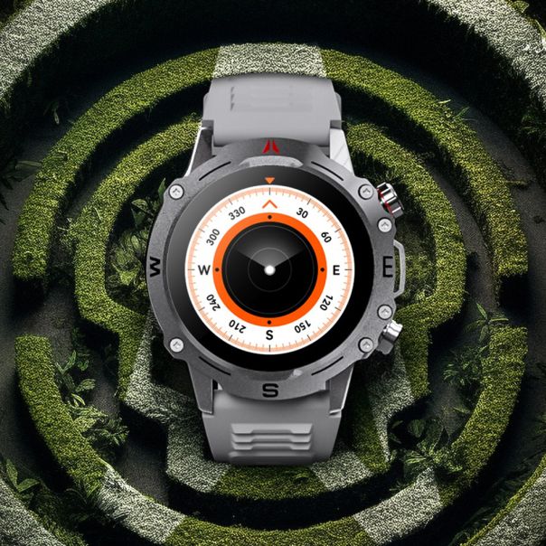 Smart watch sa silikonskom narukvicom OD2, srebrna - SW386